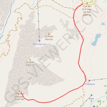 Trace GPS Grand Perron, itinéraire, parcours