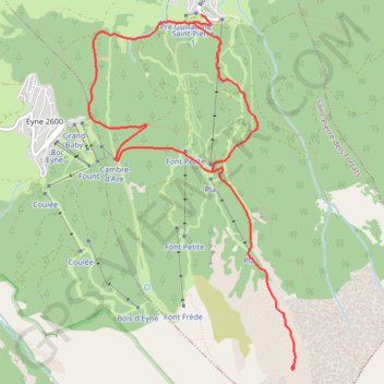 Trace GPS PR8 QGIS -3, itinéraire, parcours