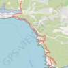 Trace GPS Corse, Bonifacio, Capo Pertusato, itinéraire, parcours