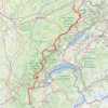 Trace GPS GTJ - La Grande Traversée du Jura, itinéraire, parcours