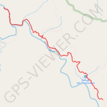 Trace GPS TRK Cascade FFRP AR, itinéraire, parcours