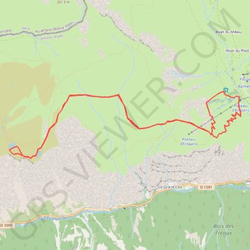 Trace GPS Les Lacs du Plateau d'Emparis, itinéraire, parcours