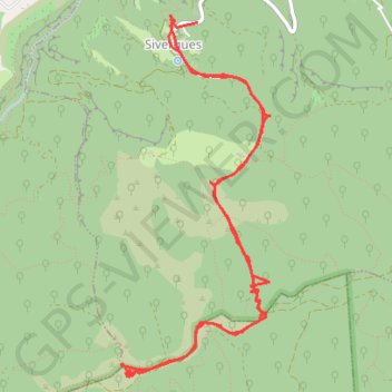 Trace GPS Pelat de Buoux, itinéraire, parcours