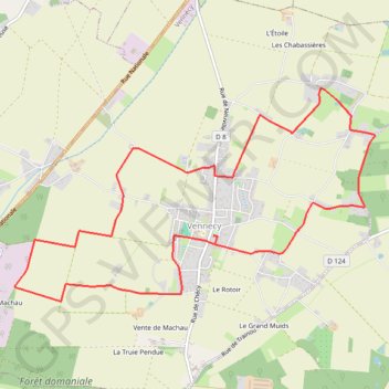 Trace GPS Chemins d'autrefois - Vennecy, itinéraire, parcours