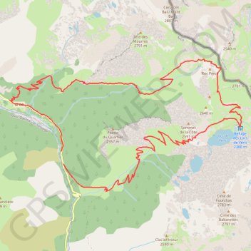 Trace GPS Lacs de Vens par Tortisse, itinéraire, parcours