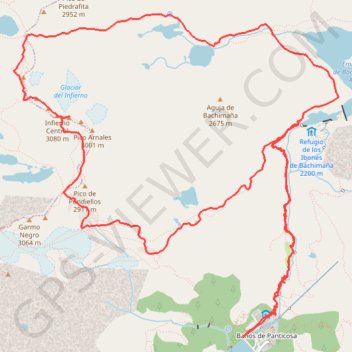 Trace GPS Les pics d'enfer en boucle par les lacs d'Arnales, itinéraire, parcours