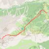 Trace GPS Col des Queyrettes, itinéraire, parcours