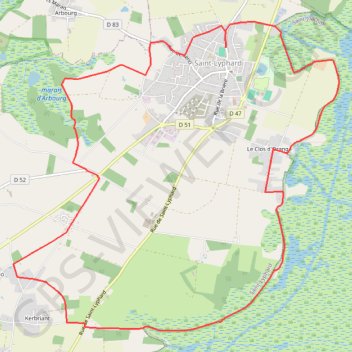 Trace GPS Entre Mès et Brière, d’un marais à l’autre - Saint-Lyphard, itinéraire, parcours
