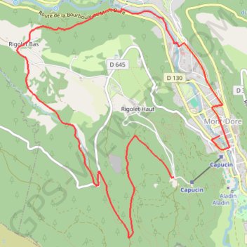 Trace GPS Sancy - Descente du Rigolet - Secteur Le Mont-Dore, itinéraire, parcours