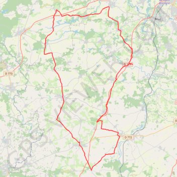 Trace GPS parcours 7(95.25km), itinéraire, parcours