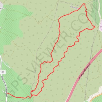 Trace GPS La Grand Combe Saint-Hilaire-d'Ozilhan - Remoulins, itinéraire, parcours