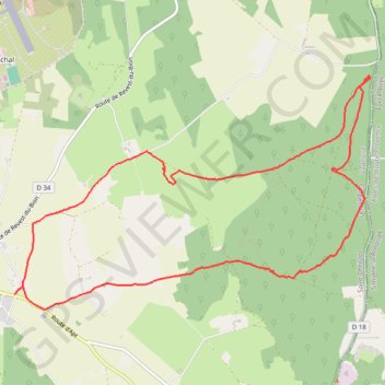 Trace GPS Le Grand bois - Saint-Christol, itinéraire, parcours