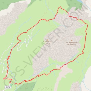 Trace GPS Col du Sabot, itinéraire, parcours