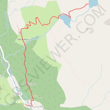 Trace GPS Randonnée lac laramon et serpent, itinéraire, parcours