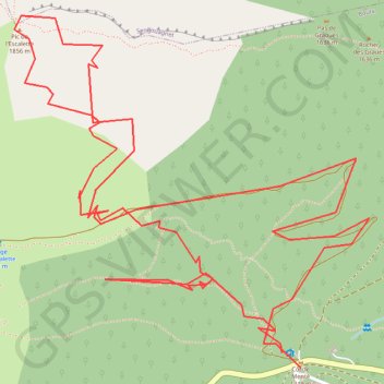 Trace GPS Pic de l'Escalette depuis le Col de Menté, itinéraire, parcours