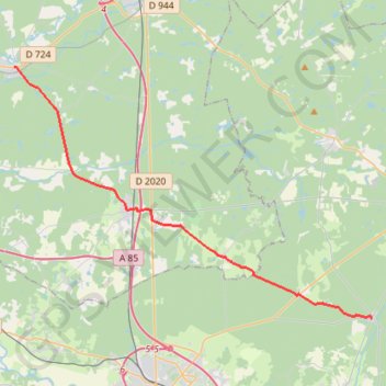 Trace GPS De Vouzeron à la Ferté-Imbault, itinéraire, parcours