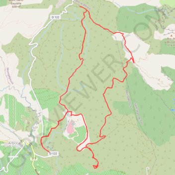 Trace GPS Balade à saint jean de Bueges, itinéraire, parcours