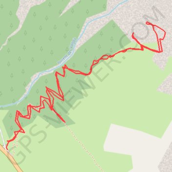 Trace GPS Roche colombe, itinéraire, parcours