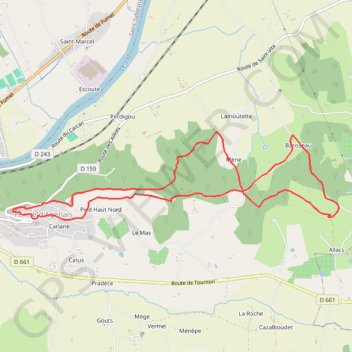 Trace GPS Penne-d'Agenais, sur le plateau Saint-Michel - Pays de la vallée du Lot, itinéraire, parcours