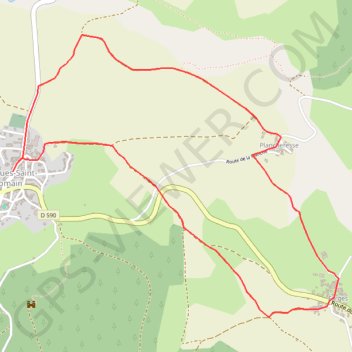 Trace GPS Gorges de l'Allier - Les Roches, itinéraire, parcours