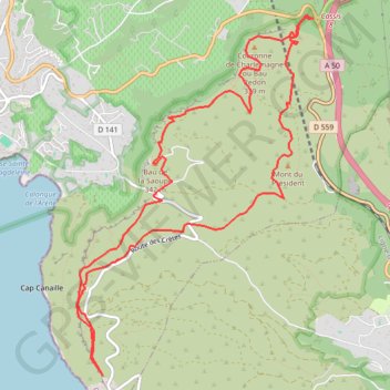 Trace GPS De la Couronne de Charlemagne au Cap Canaille, itinéraire, parcours