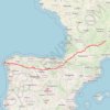 Trace GPS (tous)_saint_Jacques_de_Compostelle_1600Km, itinéraire, parcours