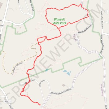Trace GPS Hike at Oh Five, Red and White Loop via Long Path, itinéraire, parcours
