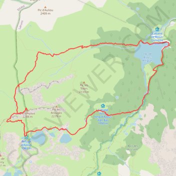 Trace GPS Pic d'Ayous - Laruns, itinéraire, parcours