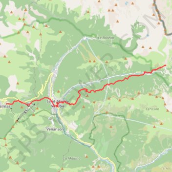 Trace GPS Madone de Fenestre, itinéraire, parcours