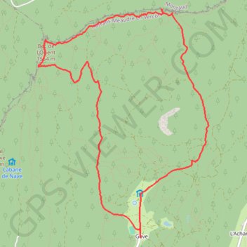 Trace GPS Traversée des Rochers de la Clé, Bec de l'Orient, itinéraire, parcours