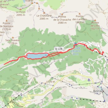 Trace GPS Du Chalet au Lindaret, itinéraire, parcours