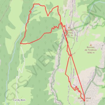 Trace GPS Bauges - Trélod, itinéraire, parcours
