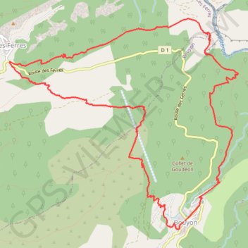 Trace GPS Gorges de l'Estéron, itinéraire, parcours
