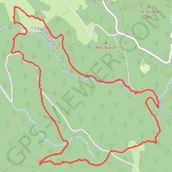 Trace GPS Vers Saint-Clément, itinéraire, parcours