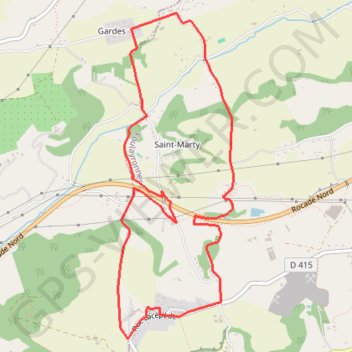 Trace GPS Foulayronnes / Monbran, Chemin de Saint-Jacques - Pays de l'Agenais, itinéraire, parcours