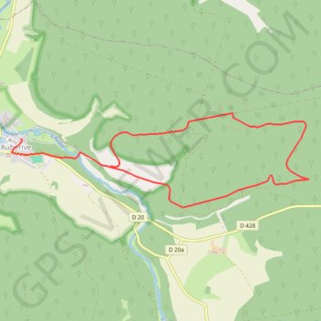Trace GPS Circuit de Montavoir - Auberive, itinéraire, parcours