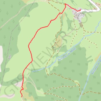 Trace GPS Lac de Coume, itinéraire, parcours