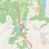 Trace GPS Le Bersend, Lacs de Saint-Guérin et des Fées, itinéraire, parcours