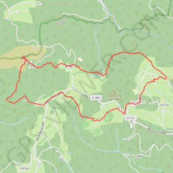 Trace GPS Tour de Brison - Sanilhac, itinéraire, parcours