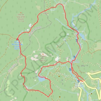 Trace GPS Ascension du ballon d'Alsace, itinéraire, parcours