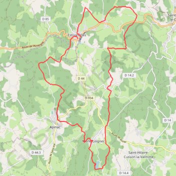 Trace GPS Estivareilles-Leignecq, itinéraire, parcours