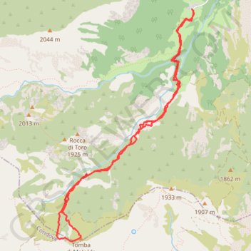 Trace GPS Tomba di Matolda, itinéraire, parcours