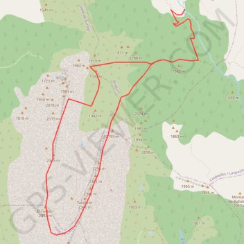 Trace GPS Turbón depuis la Muria, itinéraire, parcours