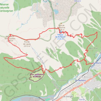 Trace GPS Traversée de l'Aiguillette du Brévent - Tête de Lapaz, itinéraire, parcours