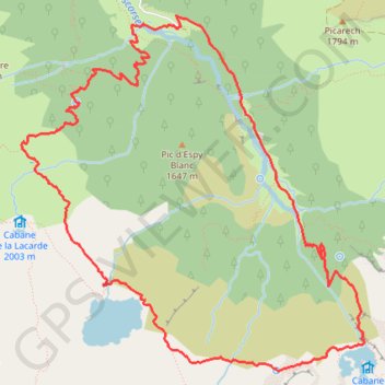 Trace GPS Cirque de Cagateille, itinéraire, parcours