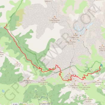 Trace GPS Tourond-molines, itinéraire, parcours