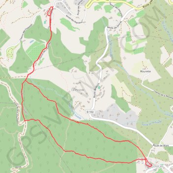 Trace GPS De Murs à Joucas, itinéraire, parcours
