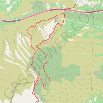 Trace GPS RandoPitons.re #1723 - De Moux au Roc de l'Aigle par le Roc Gris, itinéraire, parcours