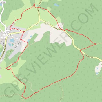 Trace GPS Boucle du Nid au Vautour - Planchez, itinéraire, parcours