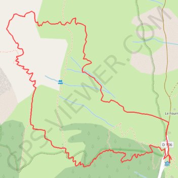Trace GPS Au dessus du refuge d'Orgère, itinéraire, parcours